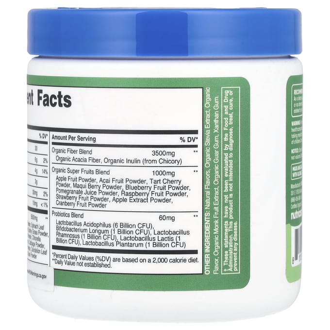 Nutricost, Organic Super Greens, Unflavored, 3.7 oz (103 grammes)