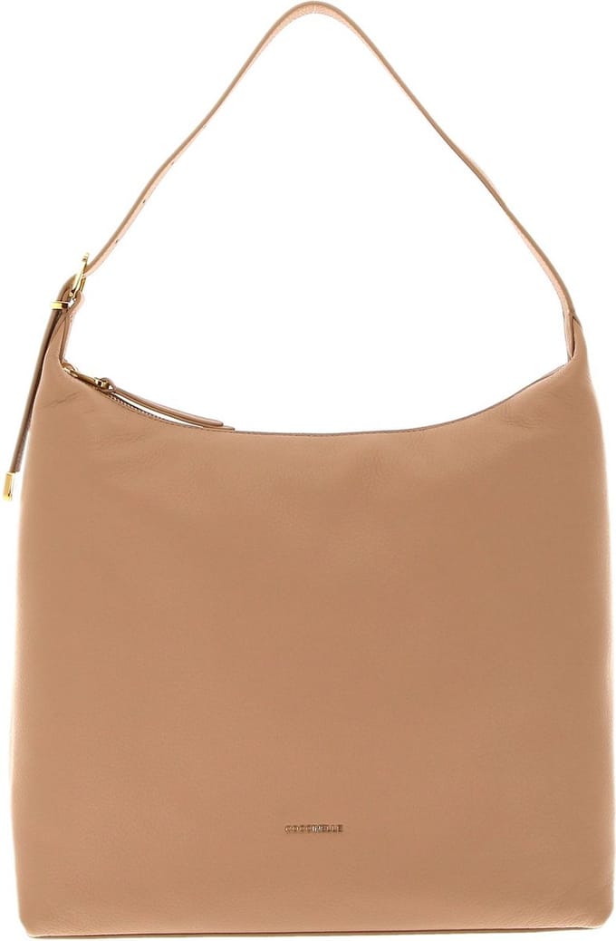 COCCINELLE Leren Schoudertas Coccinelle Gleen Handbag Toasted Beige