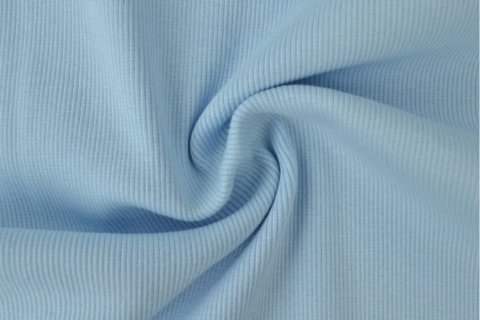 Rib boordstof - Baby blauw - 1 meter - Per meter - 60cm breed