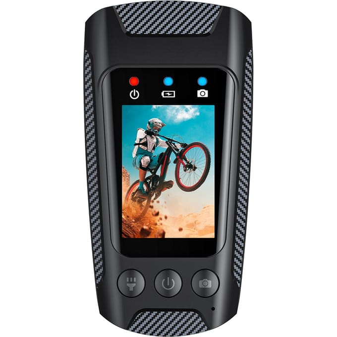 4K 60FPS Multifunctionele Fietscamera Fietscamera Motorfietscamera Regenbestendig 2.0 Inch IPS zwart