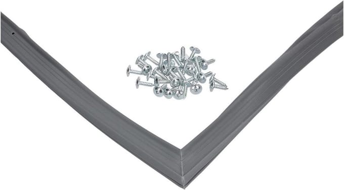 Deurafdichting Koelkast - Rubberen Afdichting Koelkastdeur - Koelkast Onderhoud - Magnetisch - 110 cm Lengte - Donkergrijs