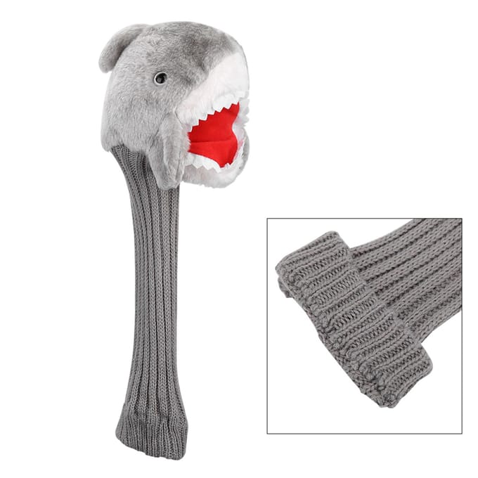 Tête de Requin Animal Golf Bois Driver Couvre-Tête white