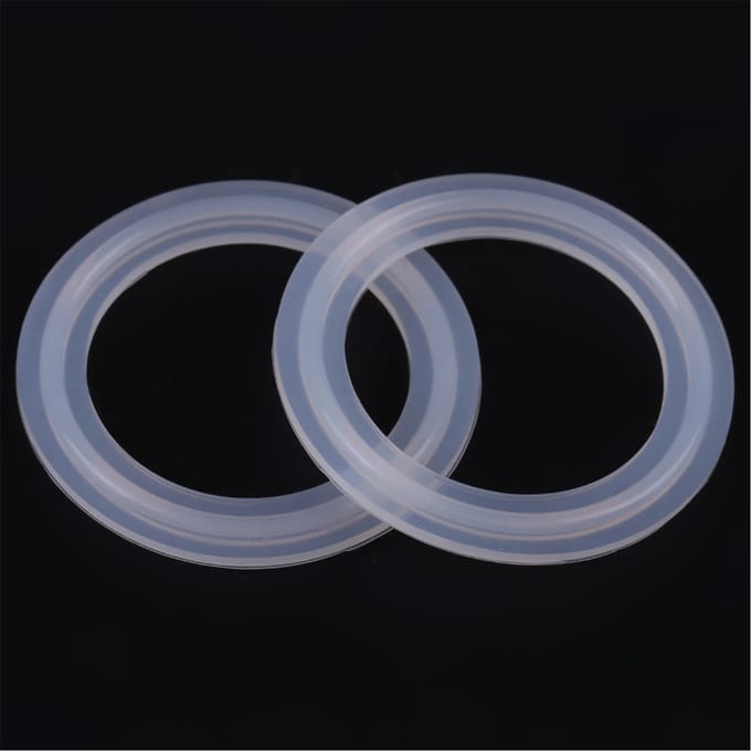 Lot de 10 joints d'étanchéité en silicone pour colliers de serrage sanitaires de 1,5 white