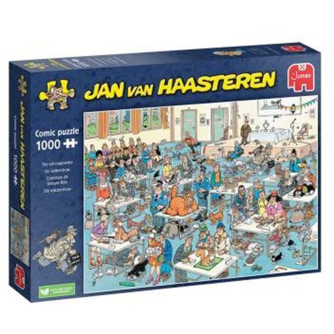 Jan van Haasteren Kattenshow - Puzzel 1000 stukjes volwassenen - Legpuzzels