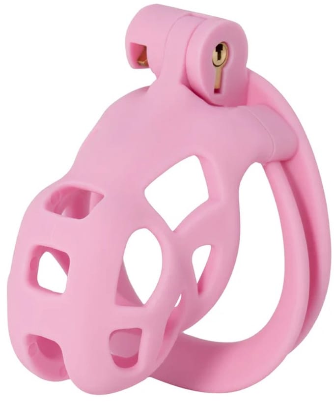 Hidden Desire Kuisheidskooien ABS - Penis Prison Cock Cage Short - Roze