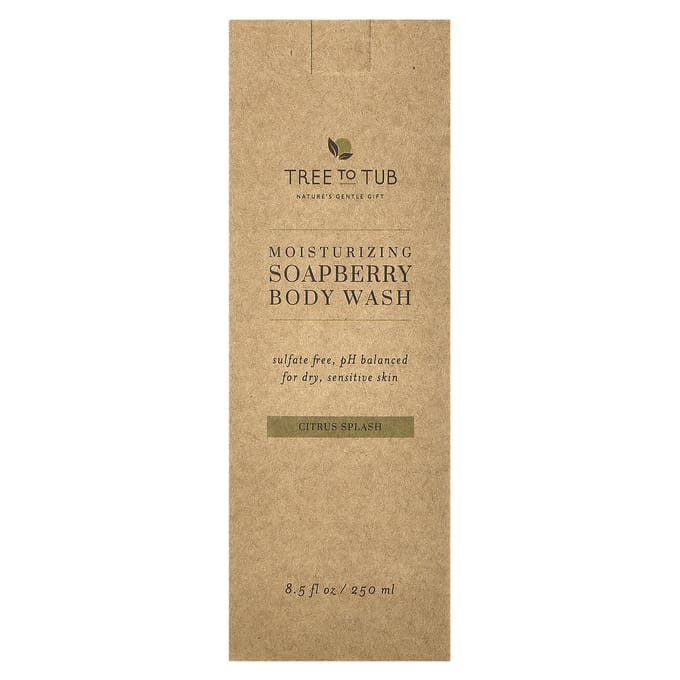 Tree To Tub, Gel douche hydratant à la savonnette, éclaboussures d'agrumes, 250 ml (250 ml) beige
