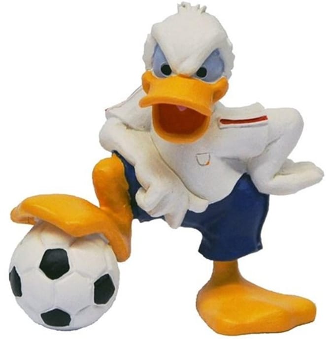 Donald Duck speelfiguurtje - In Engeland tenue - Bullyland