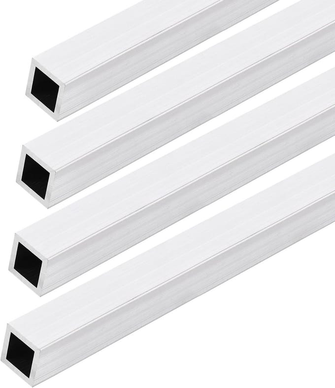 Vierkante Aluminium Buis 25x25mm - 300mm Lengte - 6061 Koker voor Constructie