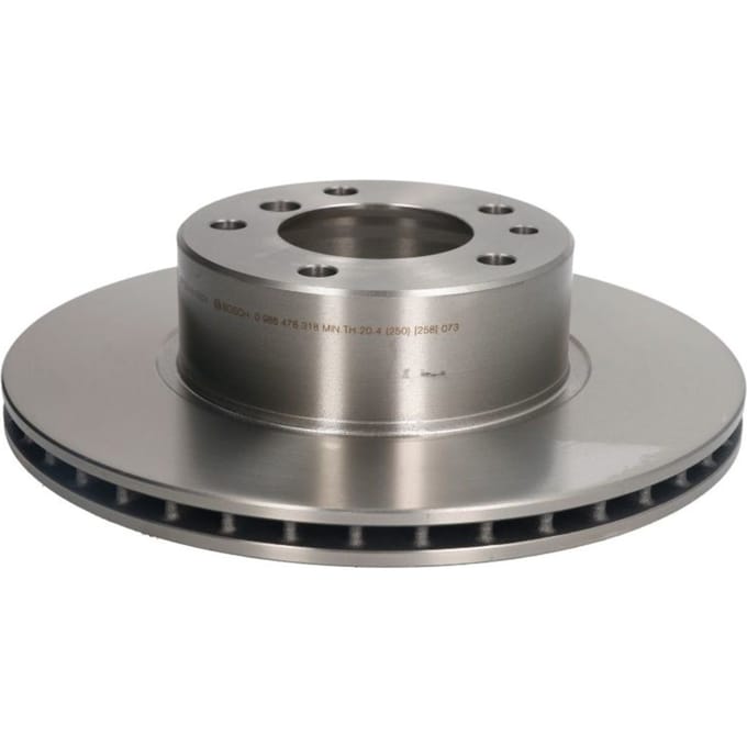 Remschijf BOSCH 0 986 478 318 voorkant, geventileerd, sterk gecarboniseerd, 1 Stuk