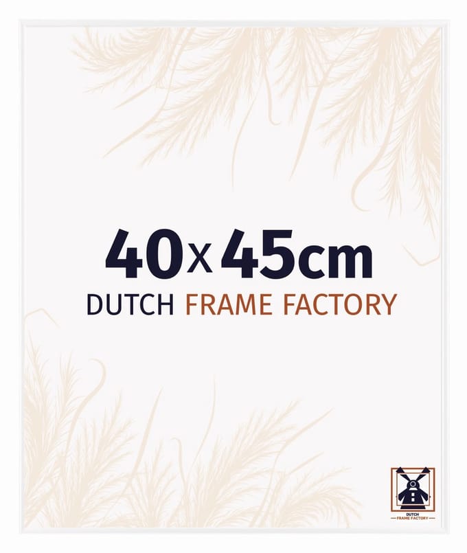Fotolijst 40x45 cm - Kunststof - Wit Hoogglans - Easy