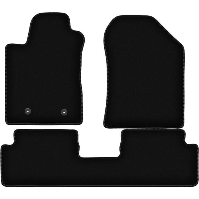 BASIC zwarte veloursmatten voor: Toyota Corolla Verso II minivan (2004-2009)