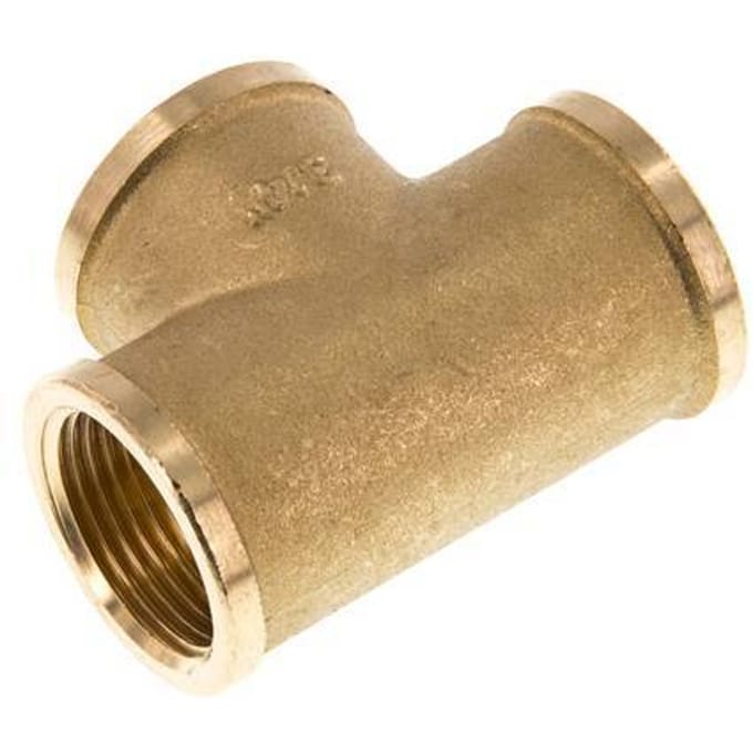 G 3/4'' Messing T-stuk 16 Bar