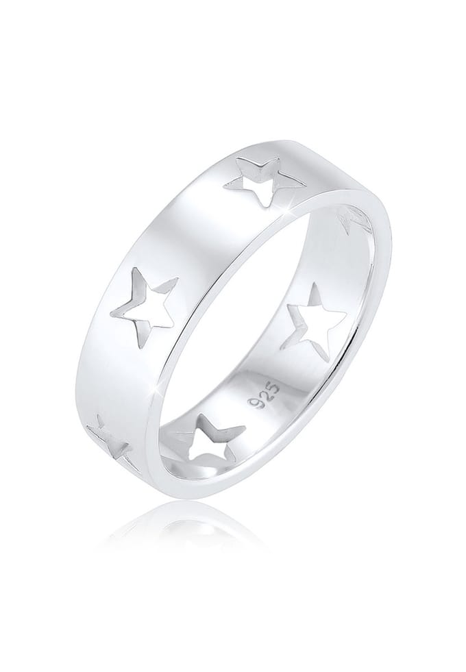 Elli - Ring - Dames Sterren Astro Uitgesneden in 925 Sterling Zilver - Dames