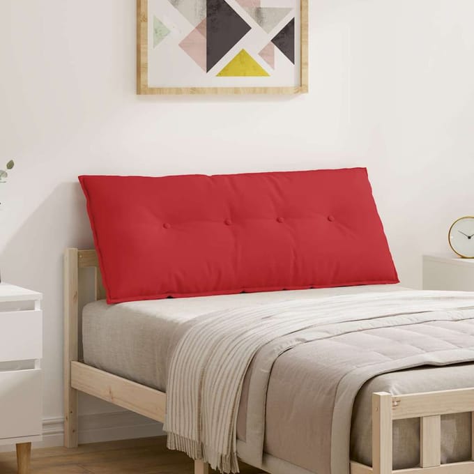 vidaXL - Rugkussen - Rood - 200 - x - 19 - x - 50 - cm - Stof