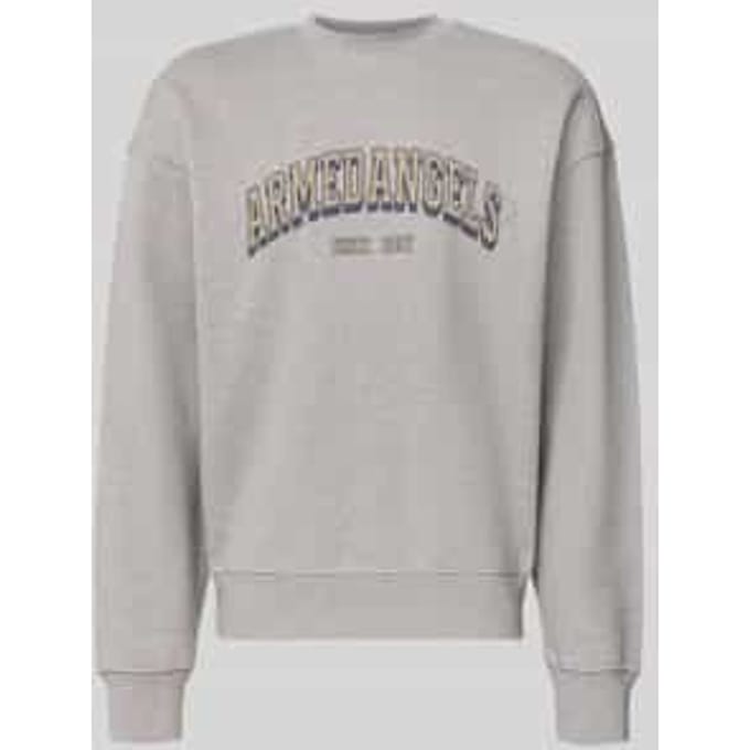 relaxed fit sweatshirt van pure katoen model 'WORDMARK'