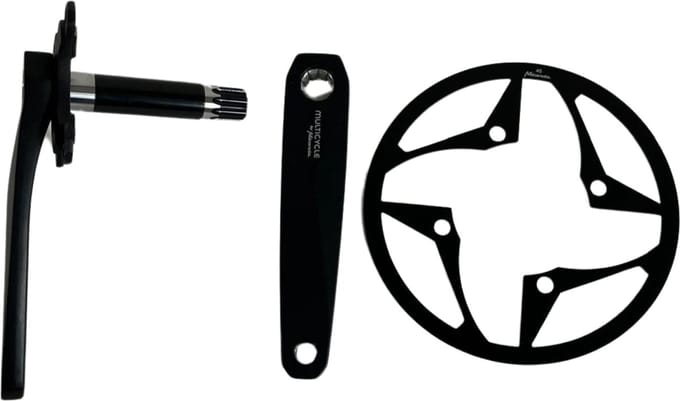 Mulitcycle Miranda Crankset links & rechts - Zwart - 170 mm - 104 mm