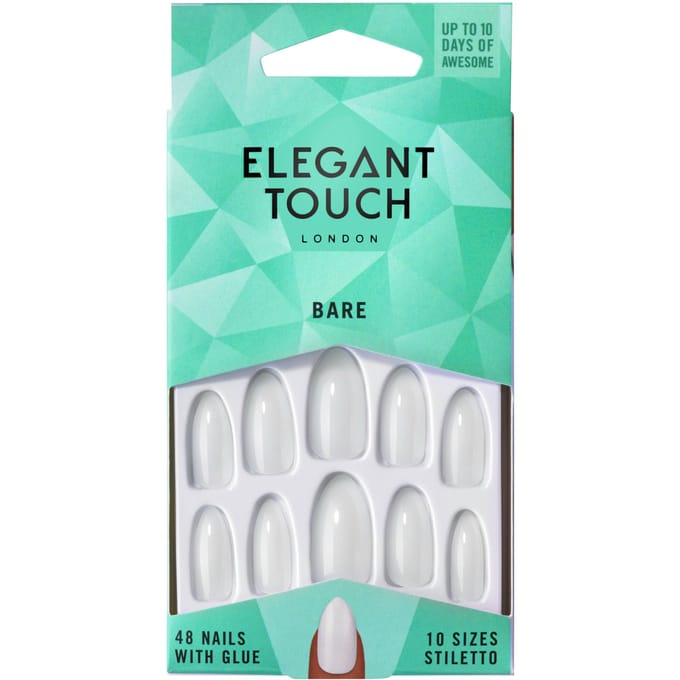 Elegant Touch Bare Nails Stiletto 48 st