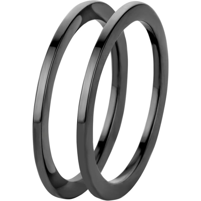 Melano friends Sade ring - Zwartkleurig - Dames - Maat 16.00
