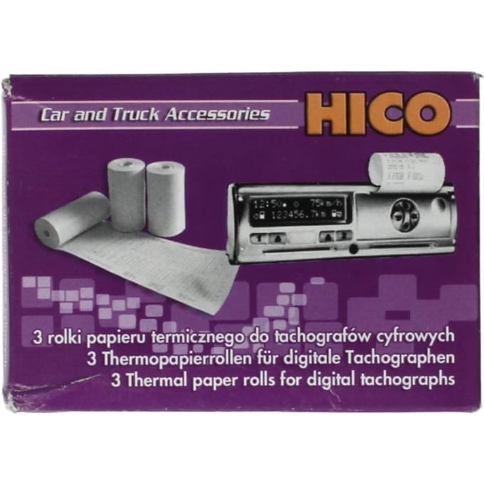 Tachograafpapier (rollen) BORG-HICO WKR009