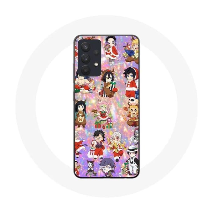 Coque pour Samsung Galaxy A13 5G Demon slayer merry christmas affiche le cadeau de noël