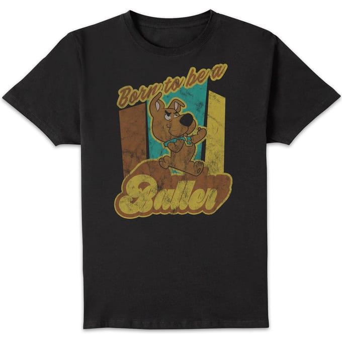 Scooby Doo Born To Be A Baller Men's T-Shirt - Black - 4XL