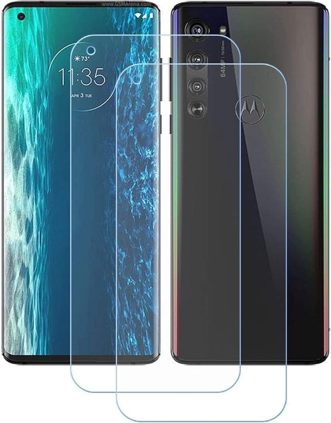 Screenprotector Glas - Tempered Glass Screen Protector Geschikt voor: Motorola Moto Edge Plus- 2x