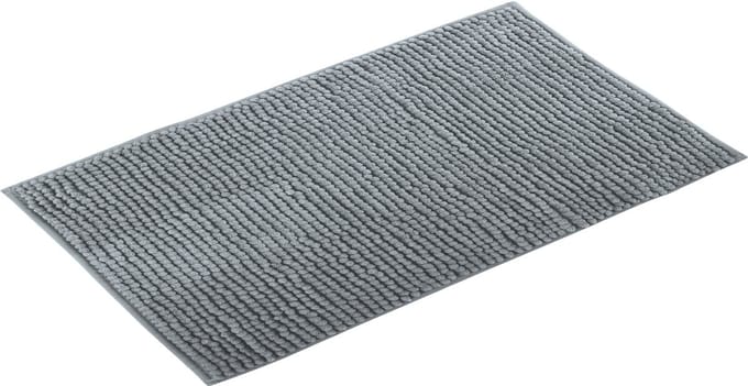 MSV Badmat - CHENILLE - Badkamermat - Microvezel - Grijs