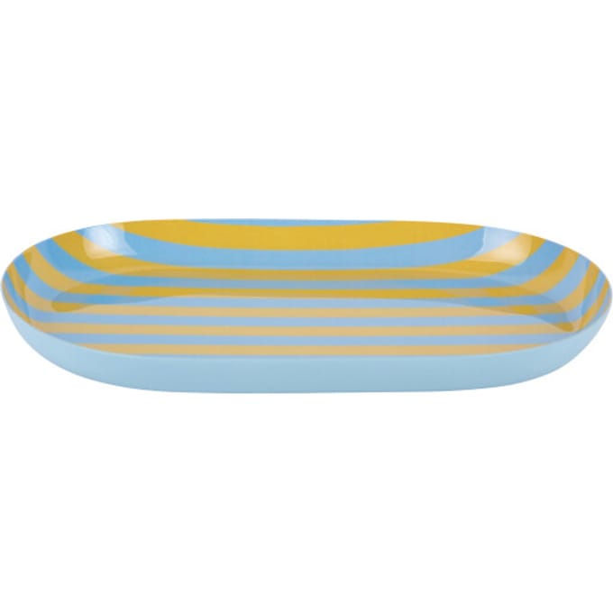Present Time - Dienblad Animado Oval Small - Geel - 25x15x2,5 cm