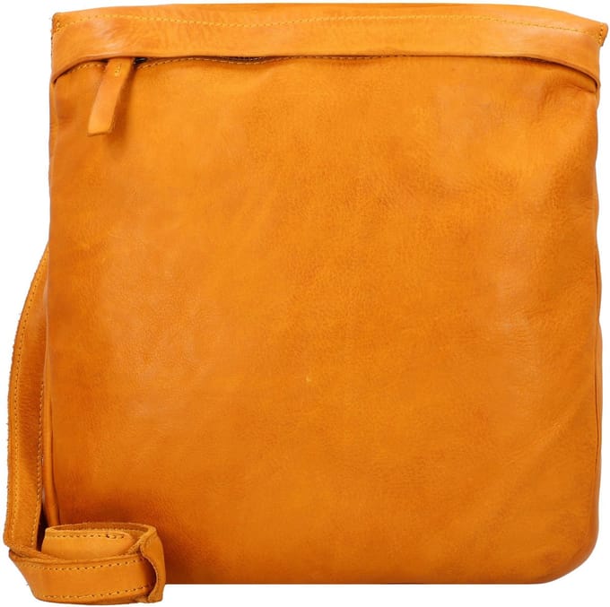 HAROLD'S Leren Schoudertas Submarine Shopper Zip Cognac Bruine