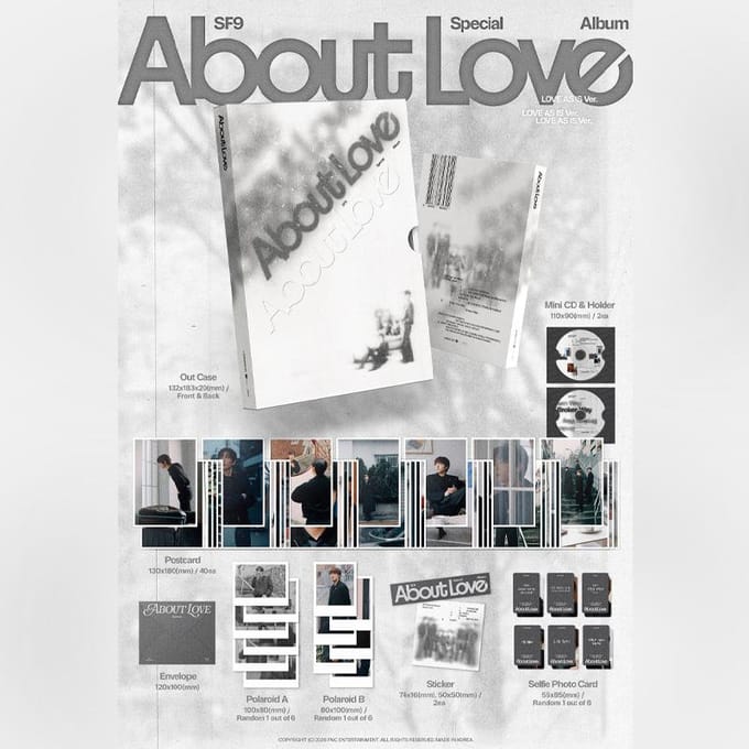 LOVE AS IS Versie SF9 Speciaal Album Over Liefde No POB white