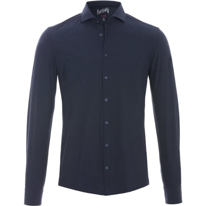 Pure H.Tico The Functional Shirt Donkerblauw (navy) - Maat 37 - Heren - Overhemden Casual