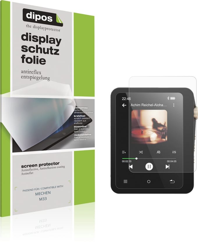 dipos – 4x Matte Beschermfolie geschikt voor MECHEN M33 | Krasbestendige & antireflecterende Screenprotector Ultra-Thin