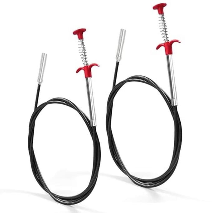 Flexibele Afvoergrijper Set - 90 cm & 200 cm - Multifunctionele Buisreiniger