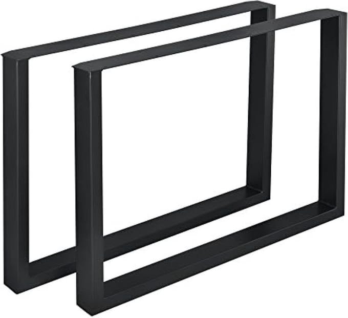 Stalen onderstel set van 2 U tafelpoot 180x72 cm