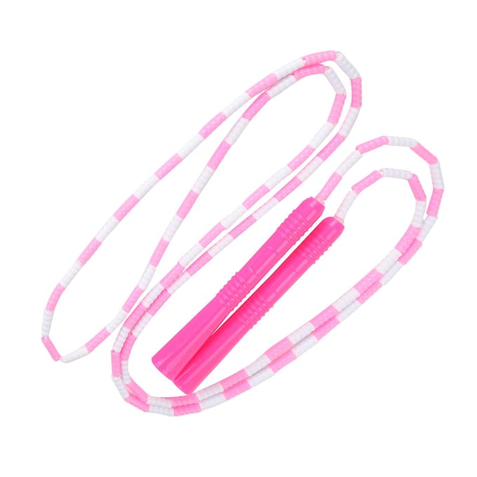 Roze Zacht Springtouw Verstelbaar Plastic Kralen String Vormbehoud voor Mannen Vrouwen Kinderen pink