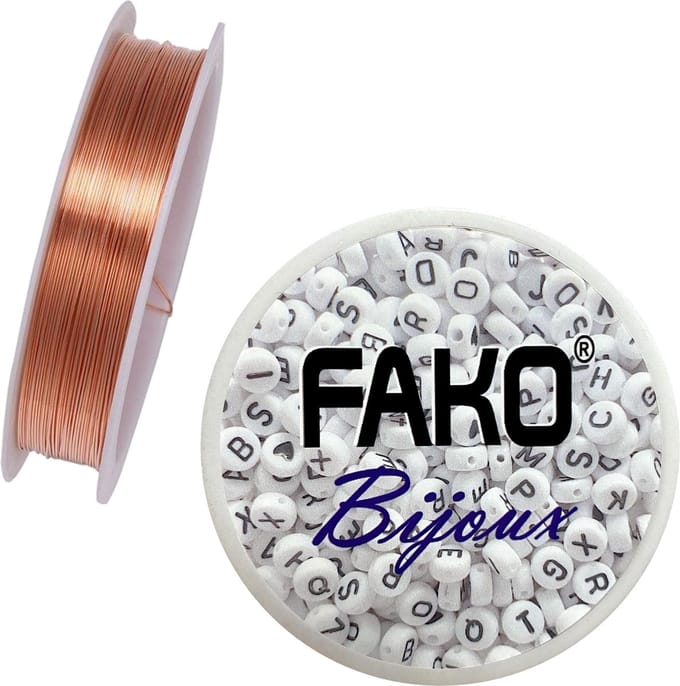 Fako Bijoux® - Koperdraad - Metaaldraad - Sieraden Maken - 0.4mm - 7 Meter - Rosé Goud