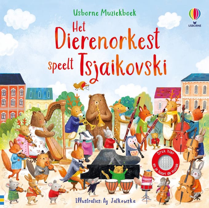 Het dierenorkest speelt Tsjaikovski - geluidenboek 6 mnd+