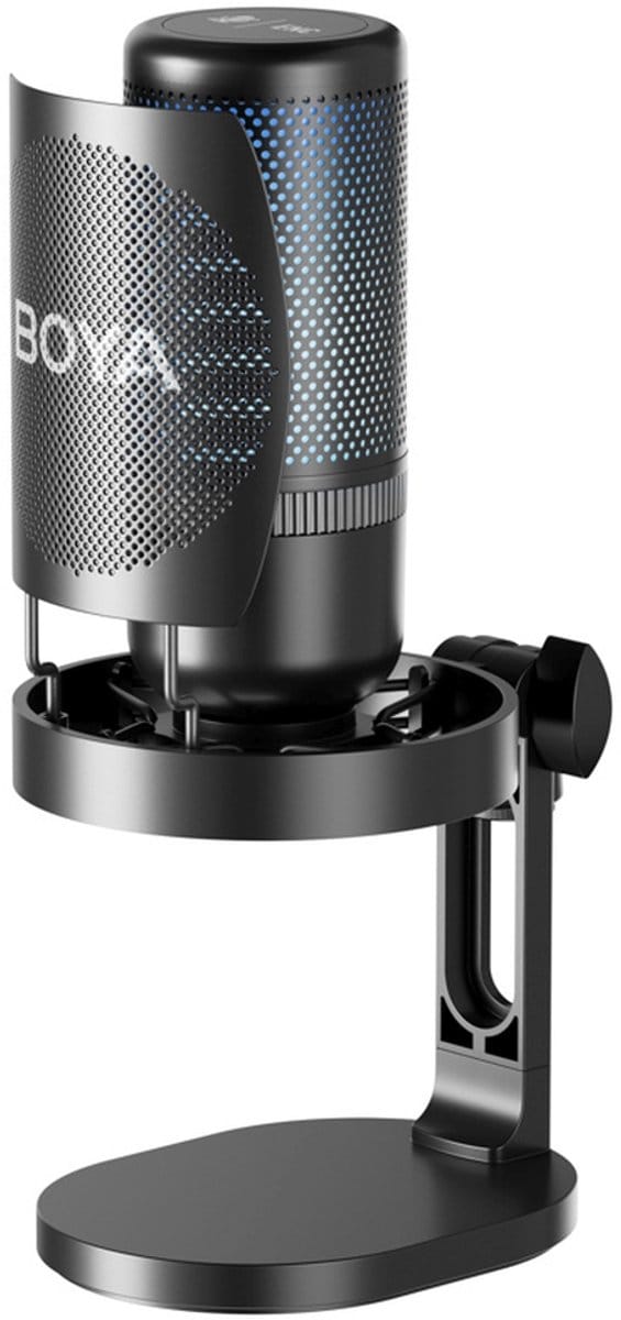BOYA K3 Zwart, Blauw Podcastmicrofoon