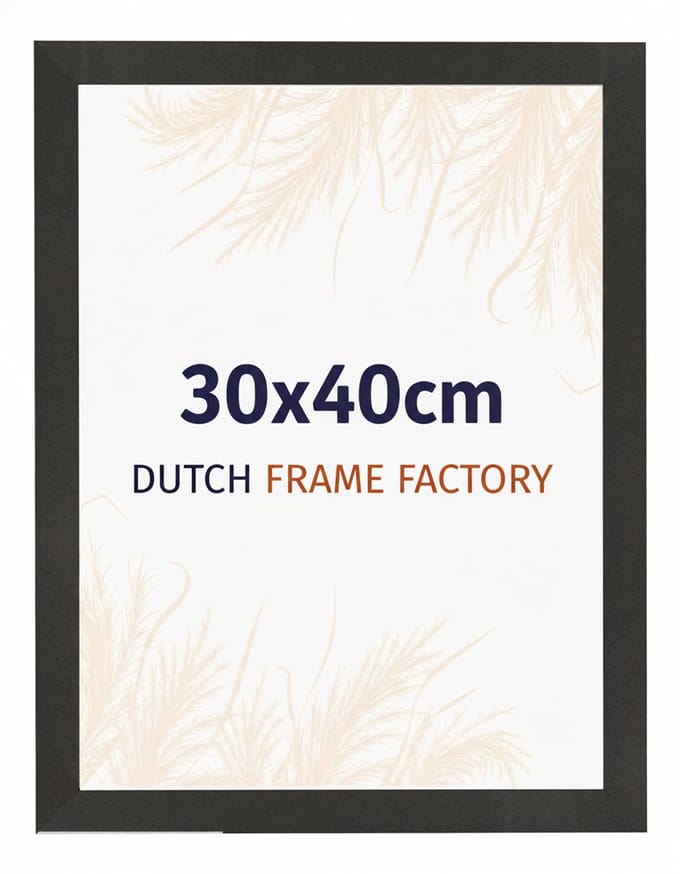 Fotolijst 30x40 cm - MDF - Zwart Mat - Benno