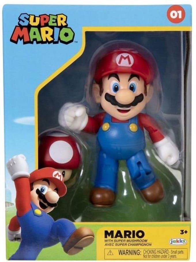 Jakks – Super Mario With Super Mushroom