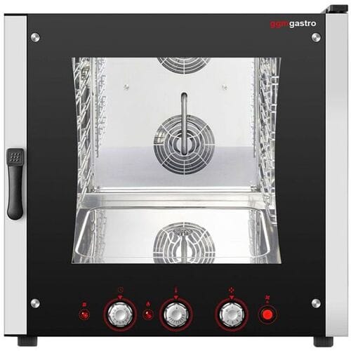 GGM Gastro Kombidämpfer - Manuell - 6x GN 1/1 Zilver / Zwart