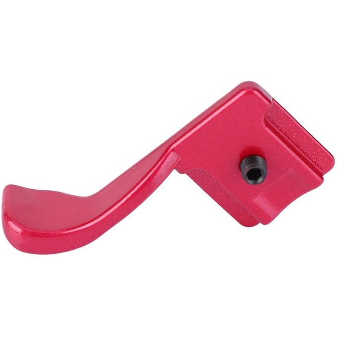Aluminiumlegering Vinger Duim Grip Hot Shoe Mount Houder Beugel voor Fuji X100 X100S X E1(rood) rood