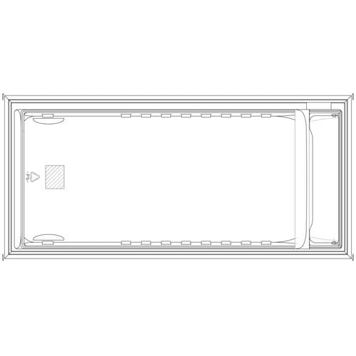AEG Vriezerdeur - Wit - 538x993mm 2258358015