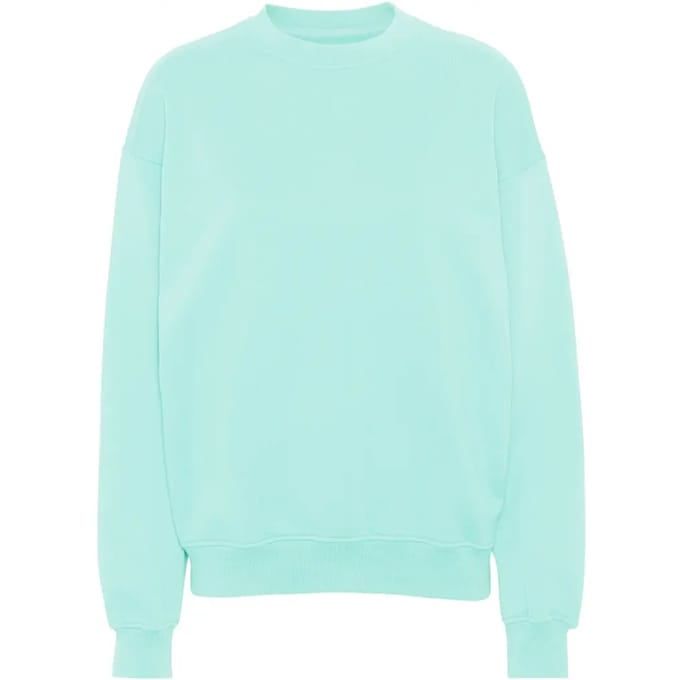 Sweatshirt ronde hals Colorful Standard Organic oversized light aqua