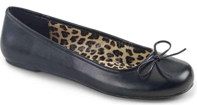 EU 44 = US 13 | ANNA-01 | Ballet Flat W/ Bow Accent