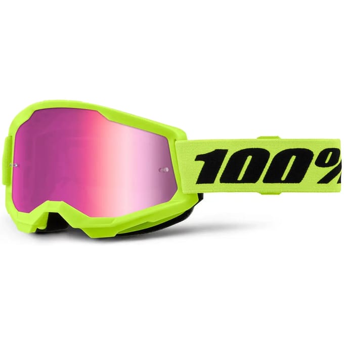 100percent Strata 2 Zonnebril Groen,Roze Mirror Pink Lens/CAT3