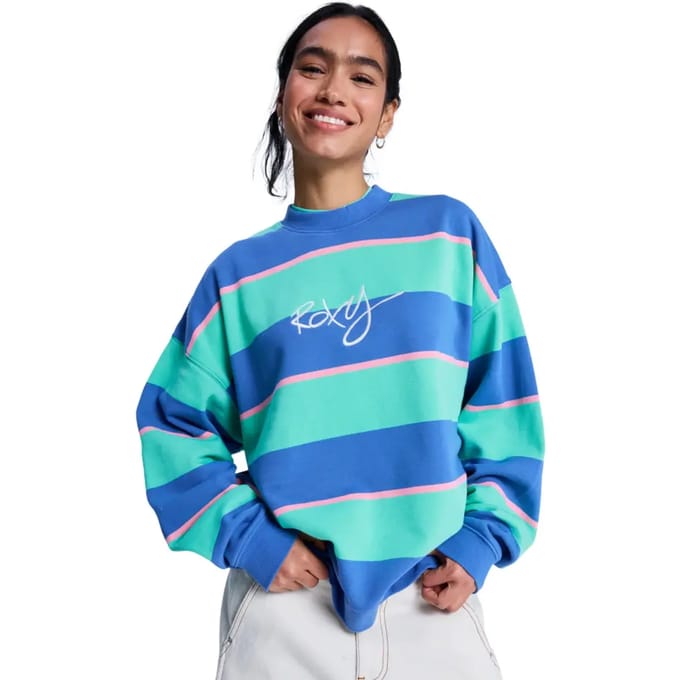 Roxy Strictly Stripes Oversized Sweater blauw