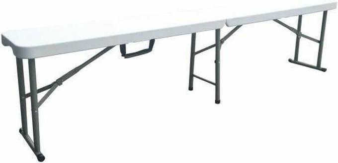 AUCUNE – 180 cm opklapbare receptiebank – 4 personen – PEHD