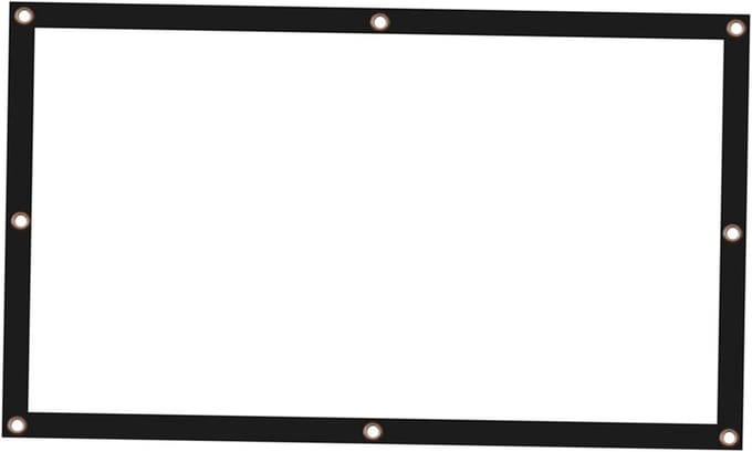 Projectiescherm - Buiten Scherm - Films Kijken - Kreukvrij Polyester - 120 Inch - Wit