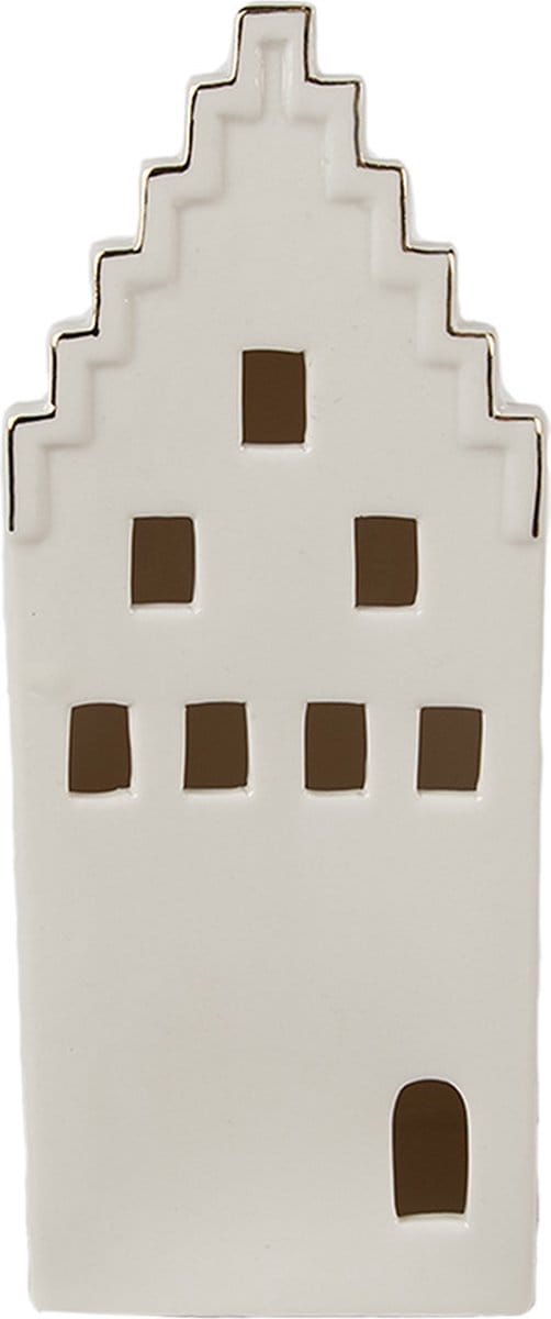 Clayre & Eef Decoratie Huis 20 cm Beige Porselein